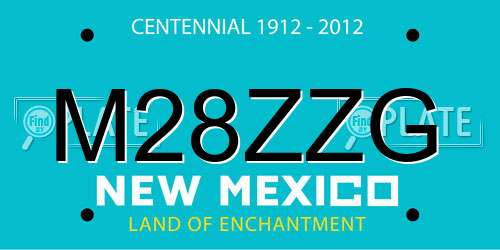 M28ZZG New Mexico License Plate