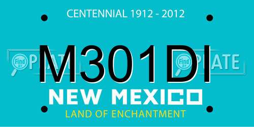 M301DI New Mexico License Plate