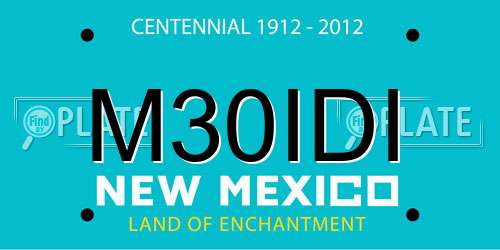 M30IDI New Mexico License Plate