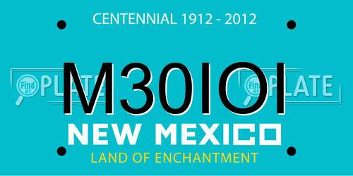 M30IOI New Mexico License Plate