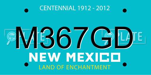 M367GD New Mexico License Plate
