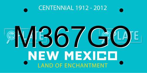 M367GO New Mexico License Plate