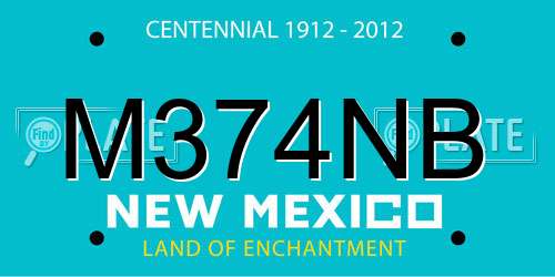 M374NB New Mexico License Plate