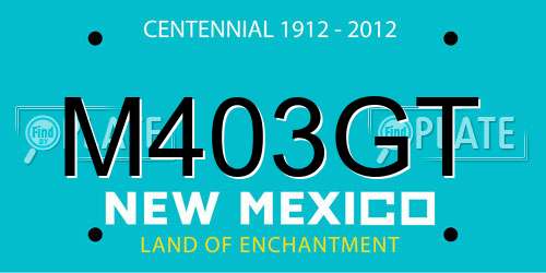M403GT New Mexico License Plate