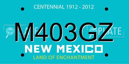 M403GZ New Mexico License Plate