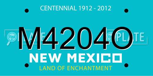 M4204O New Mexico License Plate