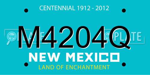 M4204Q New Mexico License Plate