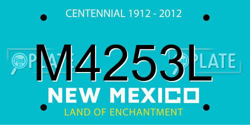 M4253L New Mexico License Plate
