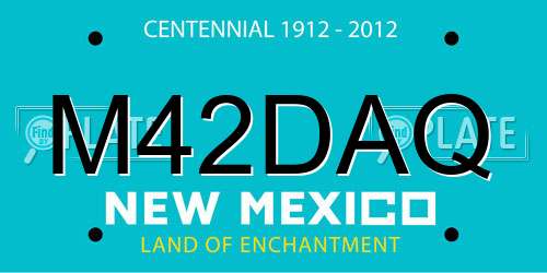 M42DAQ New Mexico License Plate