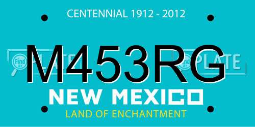 M453RG New Mexico License Plate