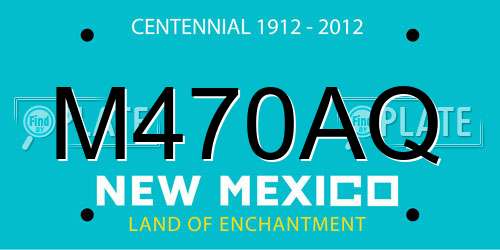 M470AQ New Mexico License Plate