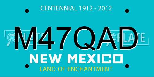 M47QAD New Mexico License Plate
