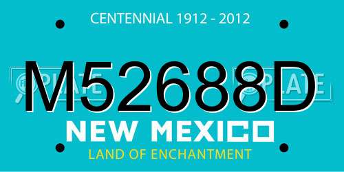 M52688D New Mexico License Plate