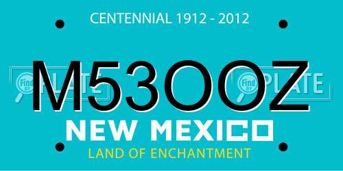 M53OOZ New Mexico License Plate