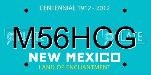 M56HCG New Mexico License Plate