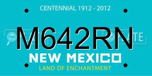 M642RN New Mexico License Plate