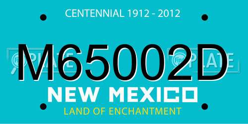 M65002D New Mexico License Plate
