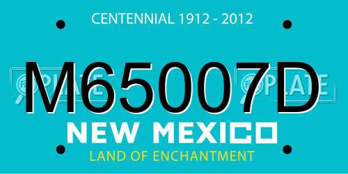 M65007D New Mexico License Plate