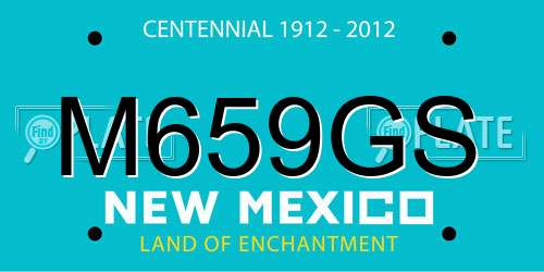M659GS New Mexico License Plate