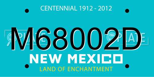 M68002D New Mexico License Plate