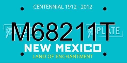 M68211T New Mexico License Plate