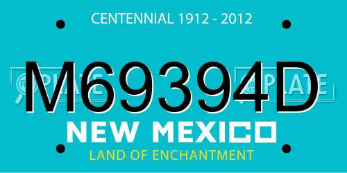 M69394D New Mexico License Plate
