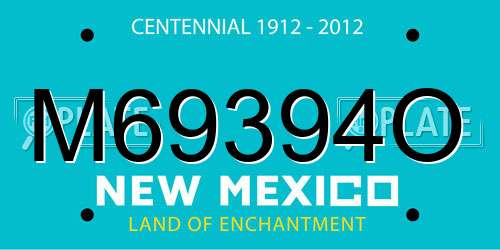 M69394O New Mexico License Plate