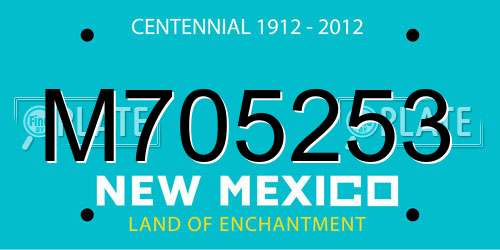 M705253 New Mexico License Plate