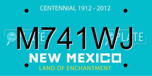 M741WJ New Mexico License Plate