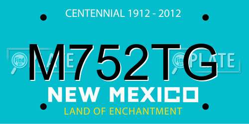 M752TG New Mexico License Plate