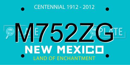 M752ZG New Mexico License Plate