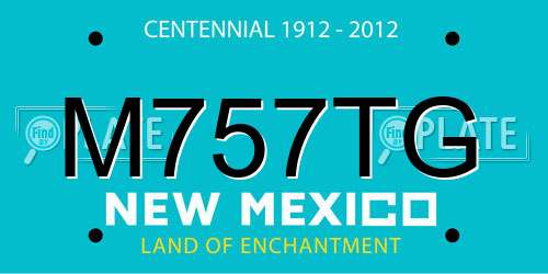 M757TG New Mexico License Plate
