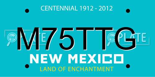 M75TTG New Mexico License Plate