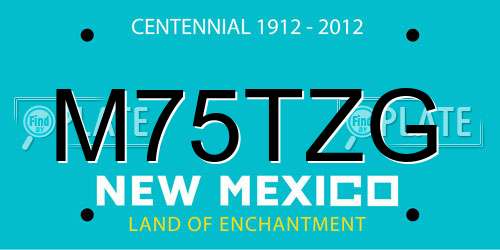 M75TZG New Mexico License Plate