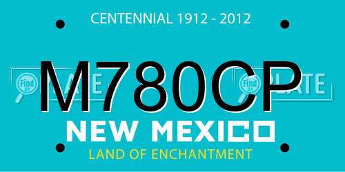 M780CP New Mexico License Plate