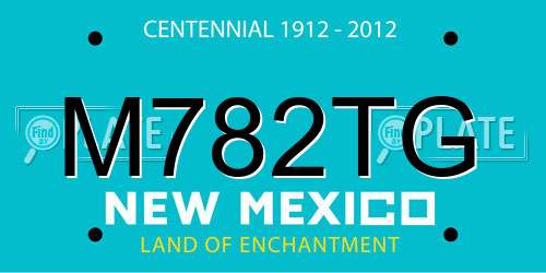 M782TG New Mexico License Plate