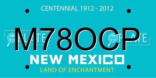 M78OCP New Mexico License Plate
