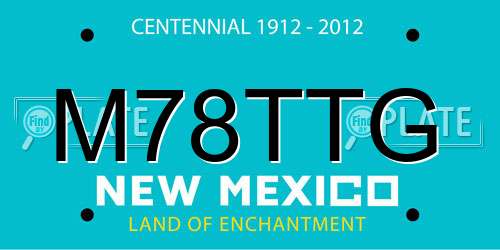 M78TTG New Mexico License Plate