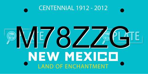 M78ZZG New Mexico License Plate