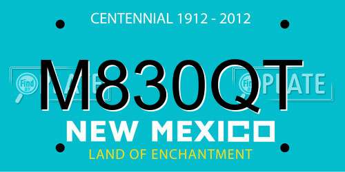 M830QT New Mexico License Plate