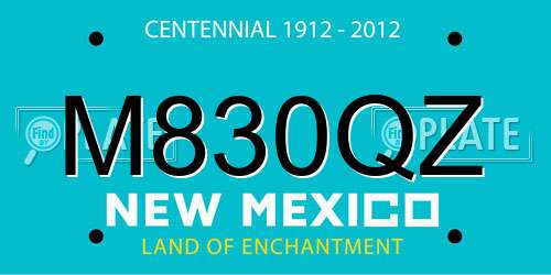 M830QZ New Mexico License Plate