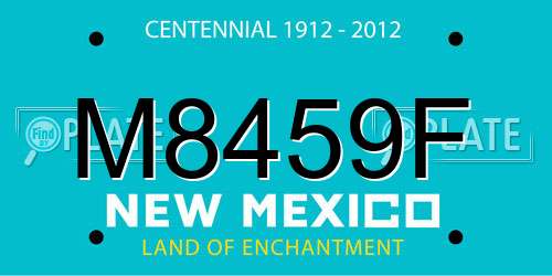 M8459F New Mexico License Plate