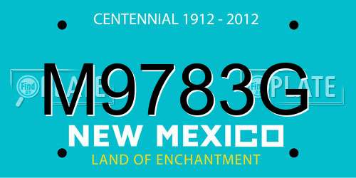 M9783G New Mexico License Plate