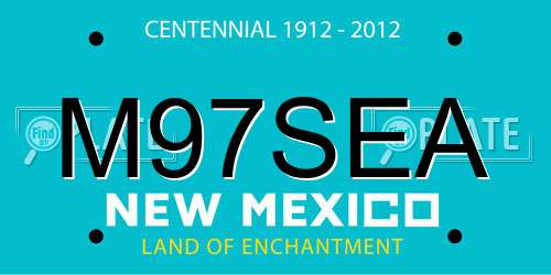 M97SEA New Mexico License Plate