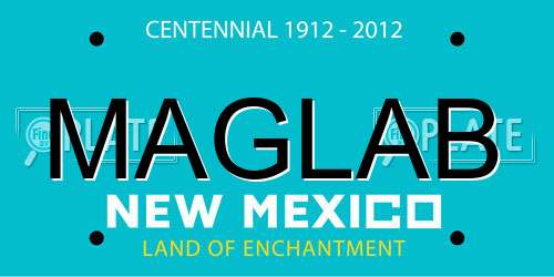 MAGLAB New Mexico License Plate
