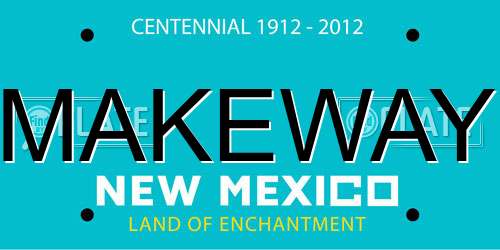 MAKEWAY New Mexico License Plate