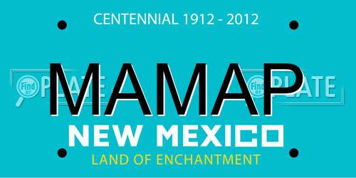 MAMAP New Mexico License Plate