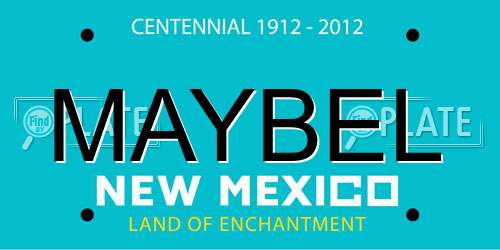 MAYBEL New Mexico License Plate