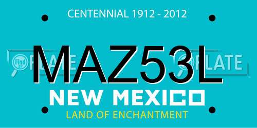 MAZ53L New Mexico License Plate
