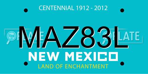 MAZ83L New Mexico License Plate